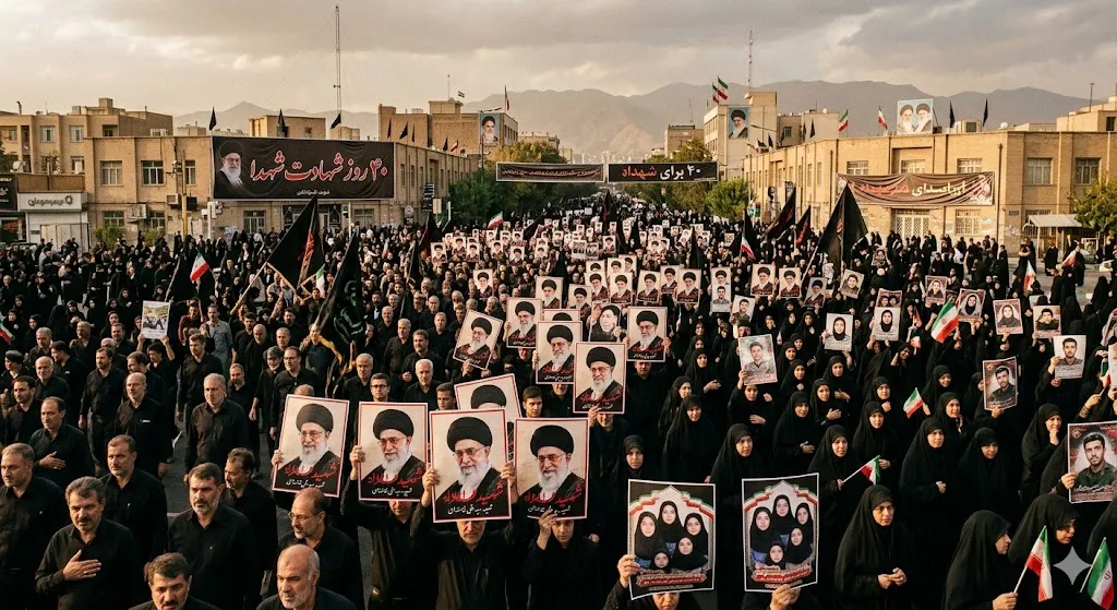 Irã: Multidões ocupam as ruas em luto de 40 dias pela morte de Ali Khamenei