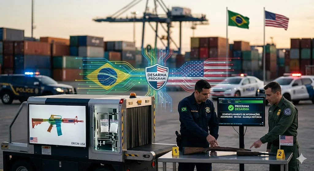 Aliança Estratégica: Brasil e EUA unem forças com o Programa Desarma para combater tráfico de armas e drogas