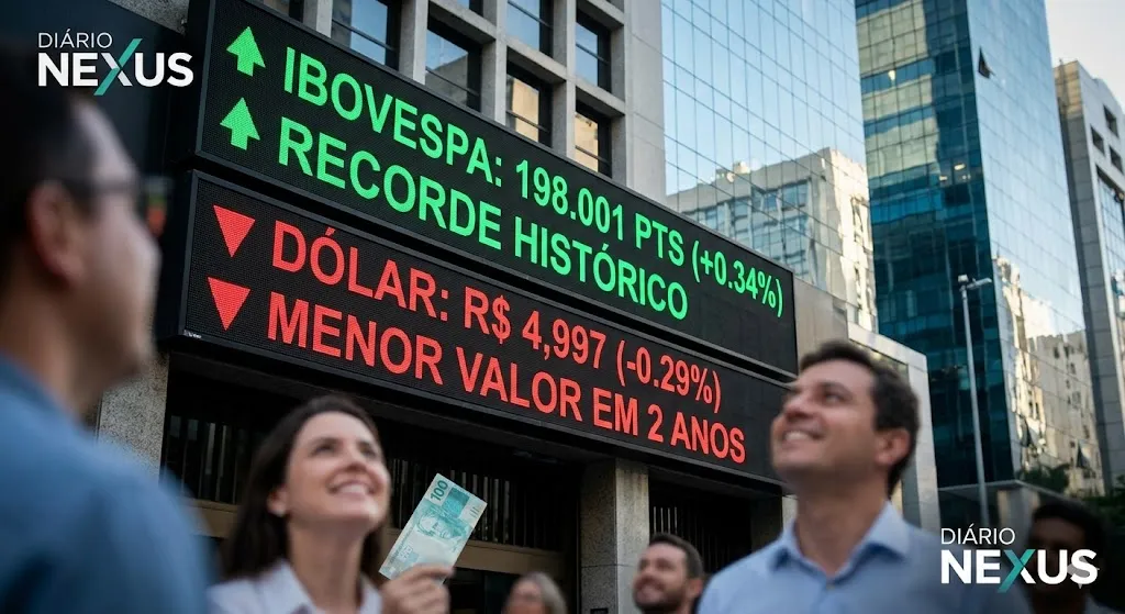 Dólar abaixo de R$ 5,00 e Bolsa em 198 mil pontos: A "janela de oportunidade" que ignora as tensões no Estreito de Ormuz