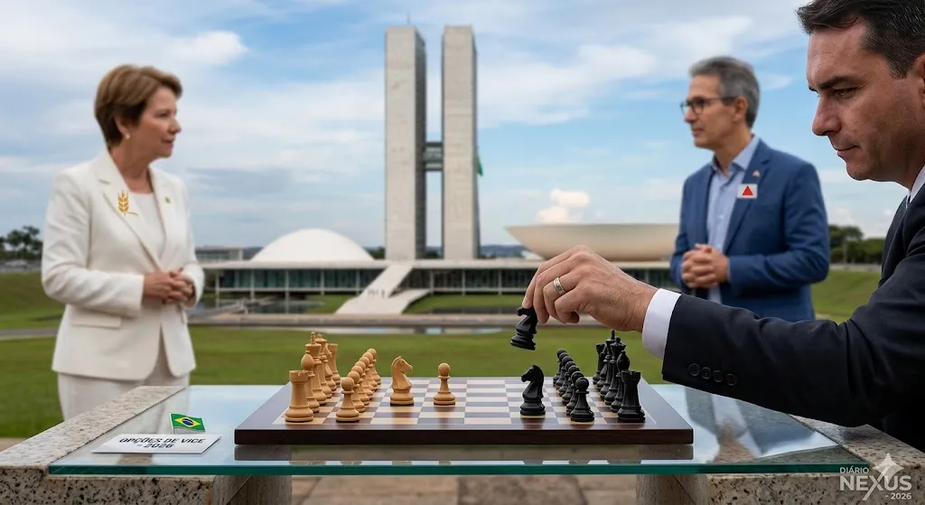 O Tabuleiro de 2026: Flávio Bolsonaro e o Dilema Cirúrgico da Vice-Presidência