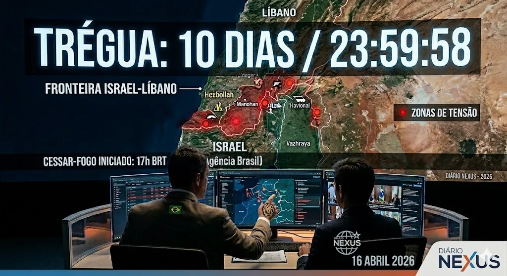 Diplomacia de Choque: Trump Impõe Cessar-Fogo de 10 Dias em Israel e Líbano