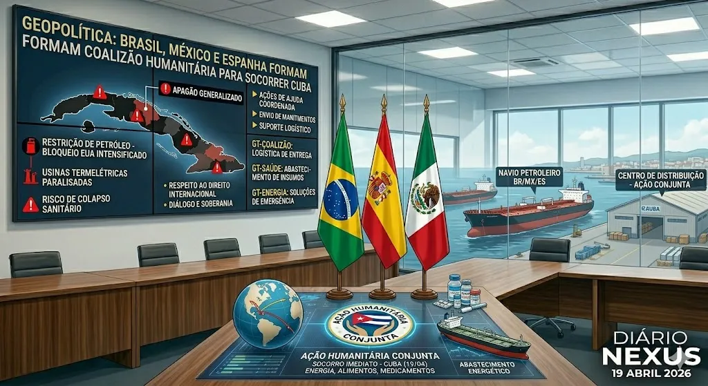 Geopolítica: Brasil, México e Espanha formam coalizão humanitária para socorrer Cuba