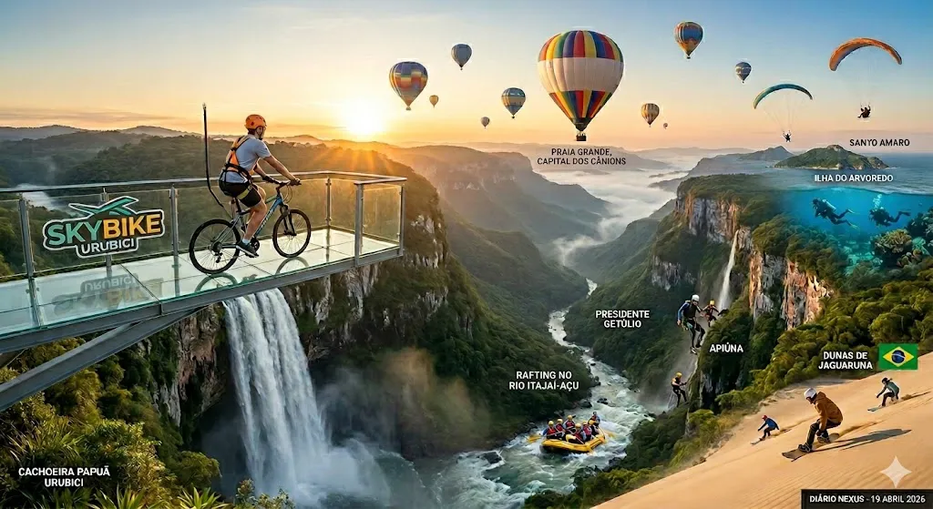 Santa Catarina 360º: Estado se consolida como o epicentro do Turismo de Aventura no Brasil