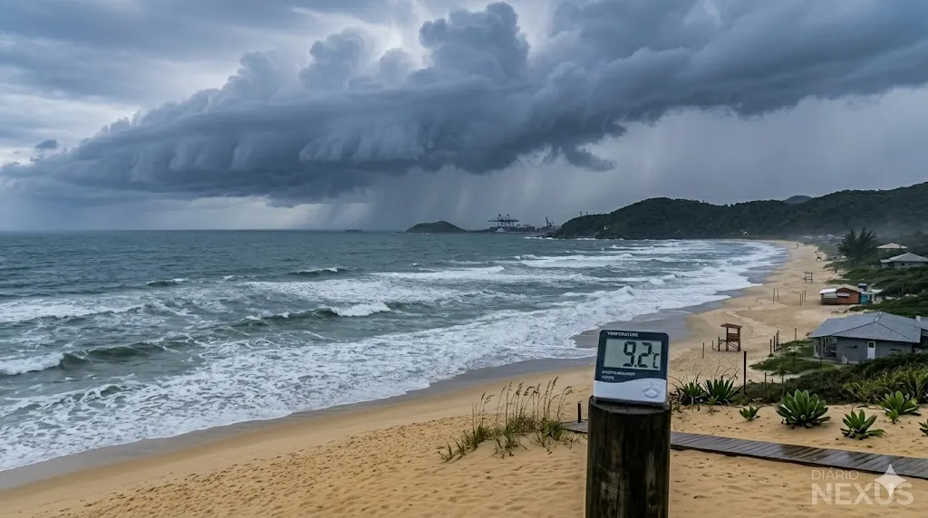 Alerta em SC: Ciclone e Duas Frentes Frias Trazem Temporais e Frio de Inverno a Partir de Hoje