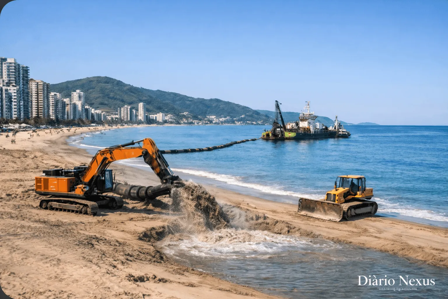 SC libera obra de alargamento em Meia Praia: intervenção promete proteção costeira e novo padrão urbano