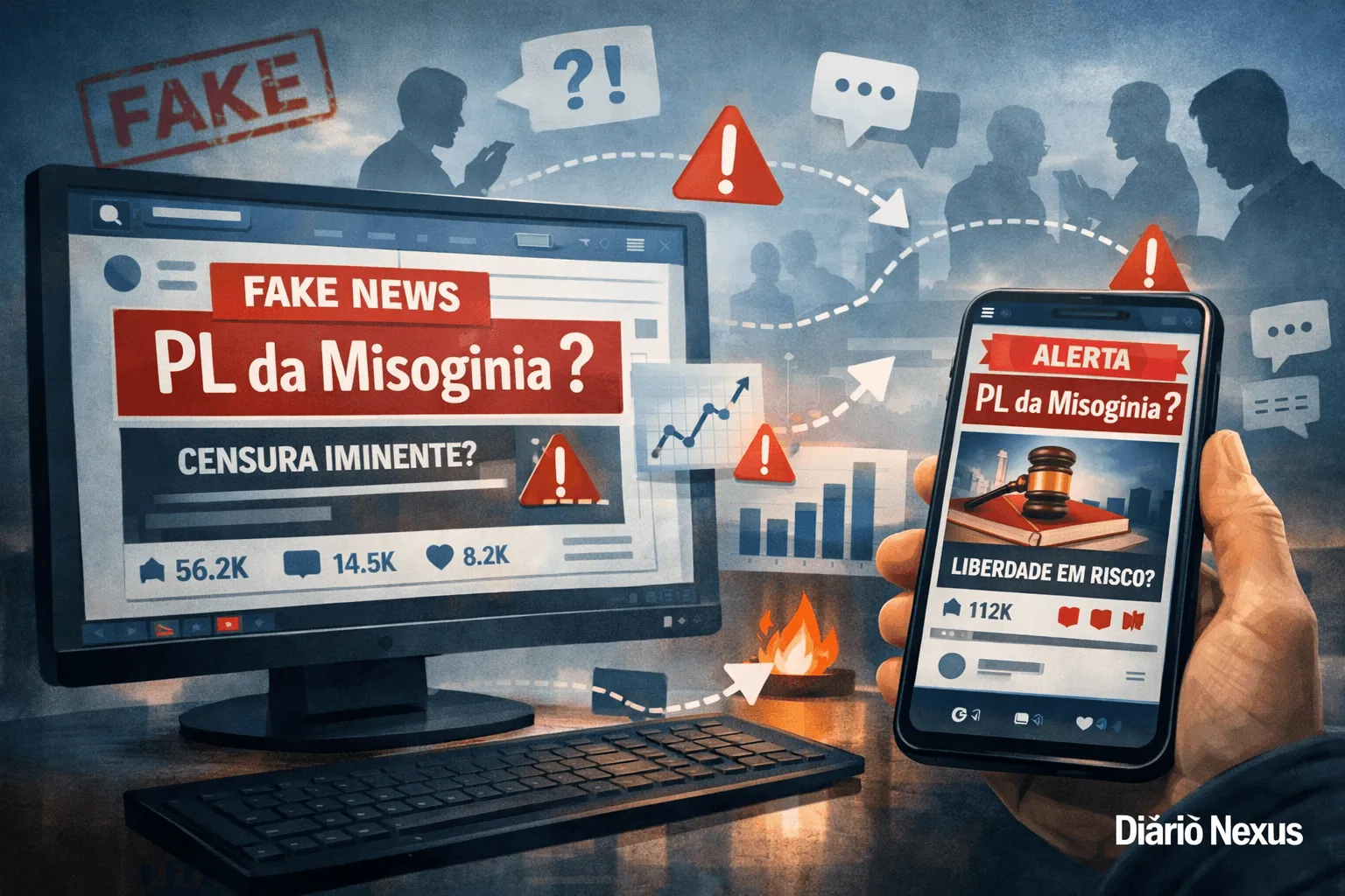 Desinformação, medo e teorias falsas: como o PL da Misoginia virou alvo de ataques nas redes sociais
