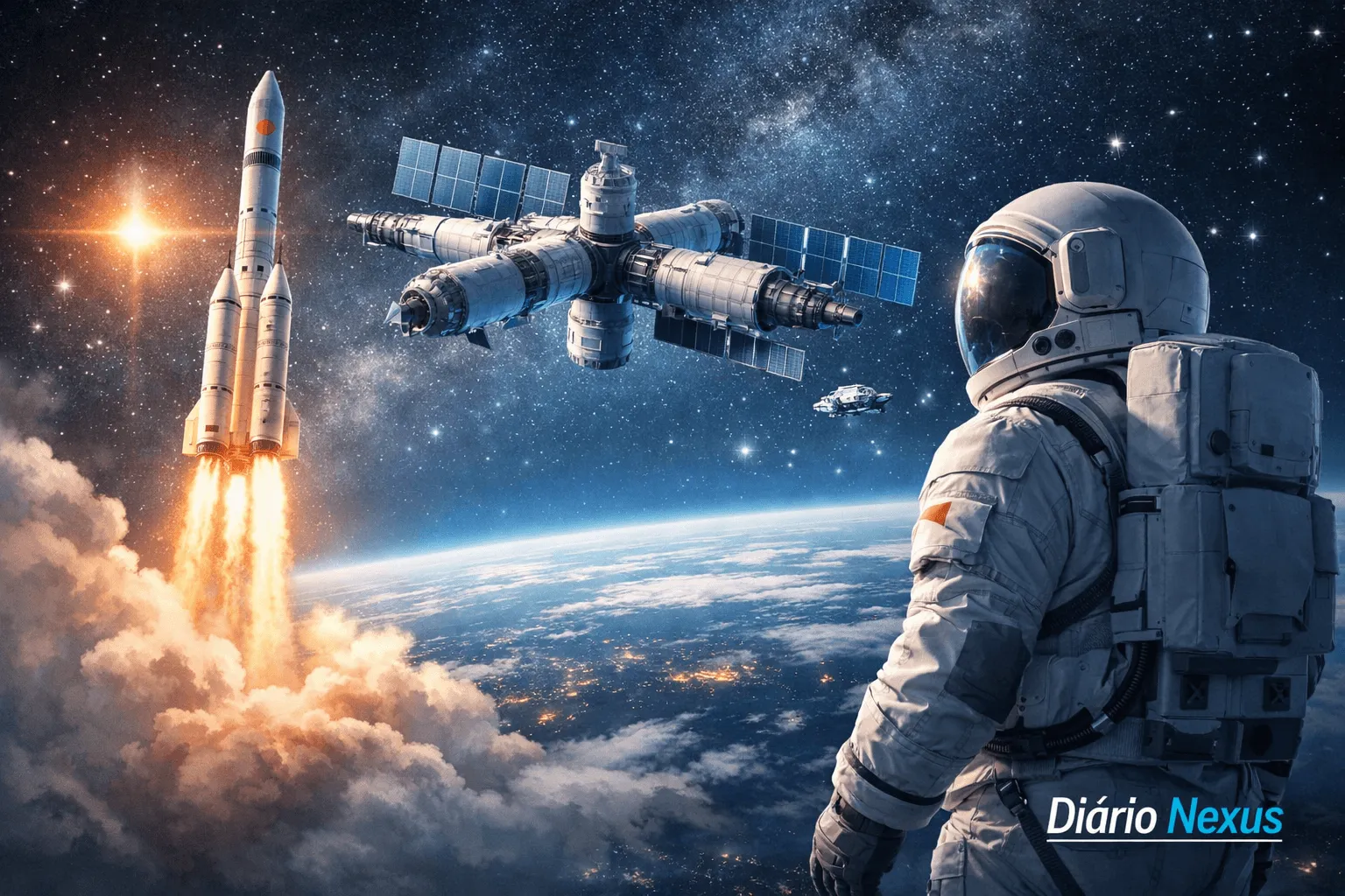 China envia astronauta para missão de um ano: o que o recorde revela sobre a corrida espacial até 2030