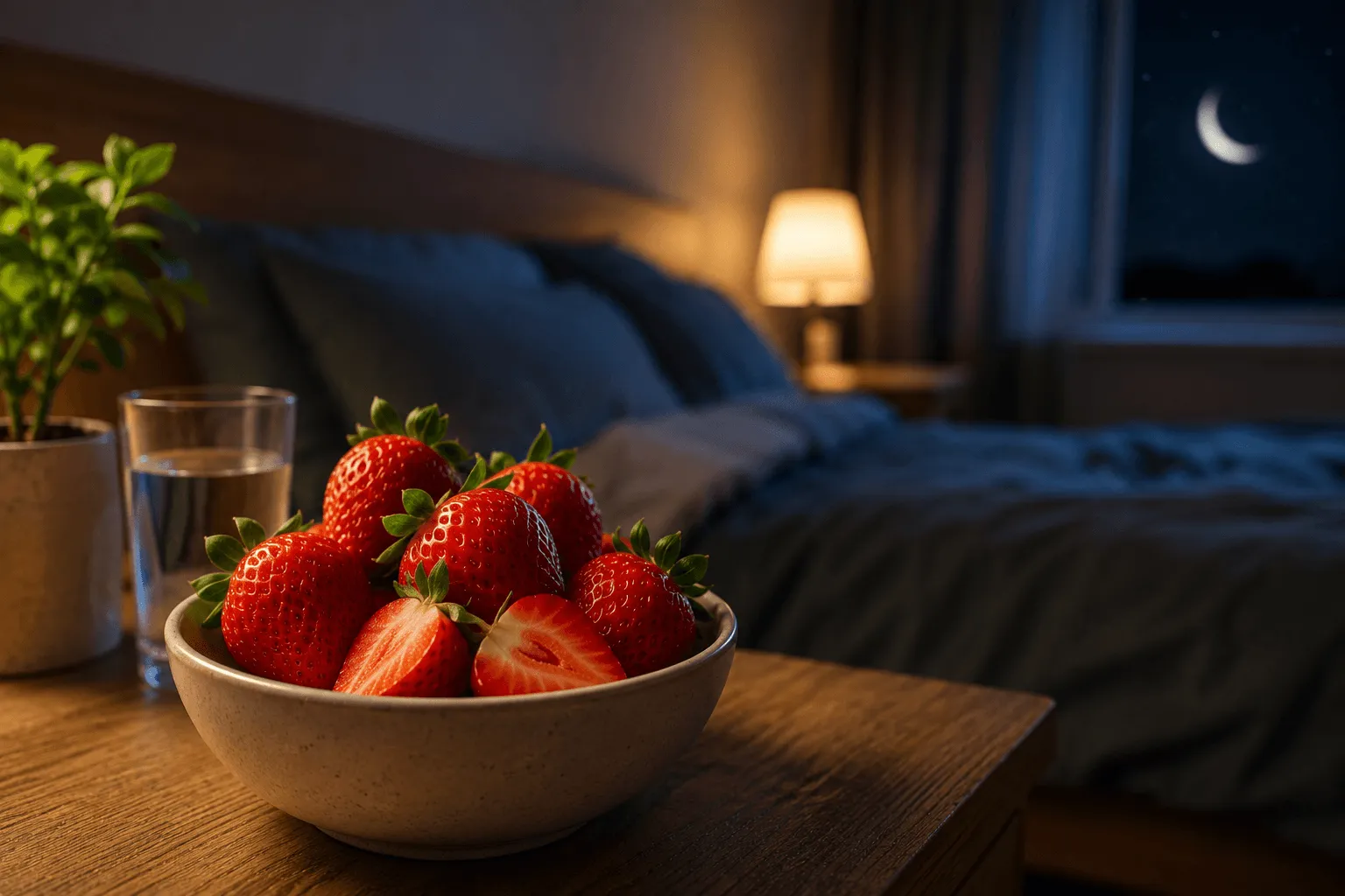 Morango pode ajudar no sono: O que a ciência realmente sabe sobre a fruta e o descanso noturno