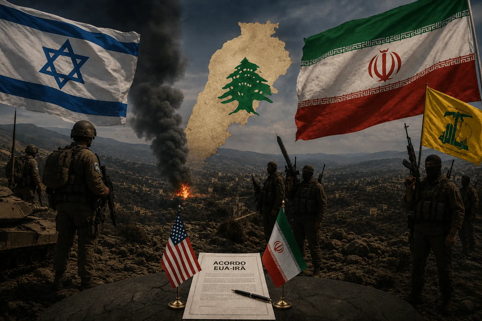 Israel desafia acordo EUA–Irã: país rejeita retirada do Líbano e mantém ofensiva contra Hezbollah