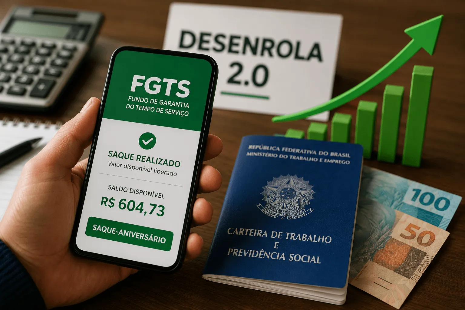 Desenrola 2.0 registra 17 mil operações com FGTS: programa acelera quitação de dívidas e libera bilhões em saques