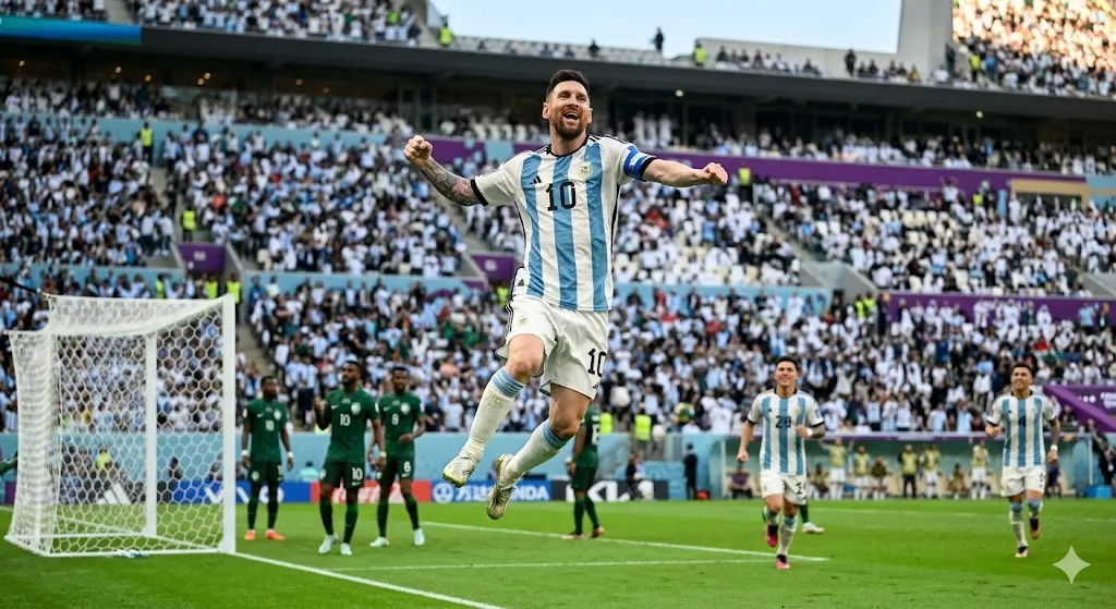 Messi brilha na estreia da Copa: argentino supera Rivellino, iguala Klose e acirra disputa histórica com Mbappé
