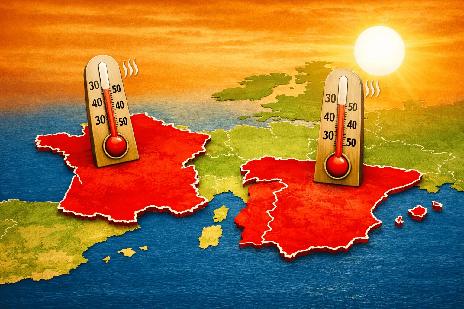 Onda de calor expõe fragilidade climática da Europa: França registra mortes, escolas fecham e governos entram em alerta máximo
