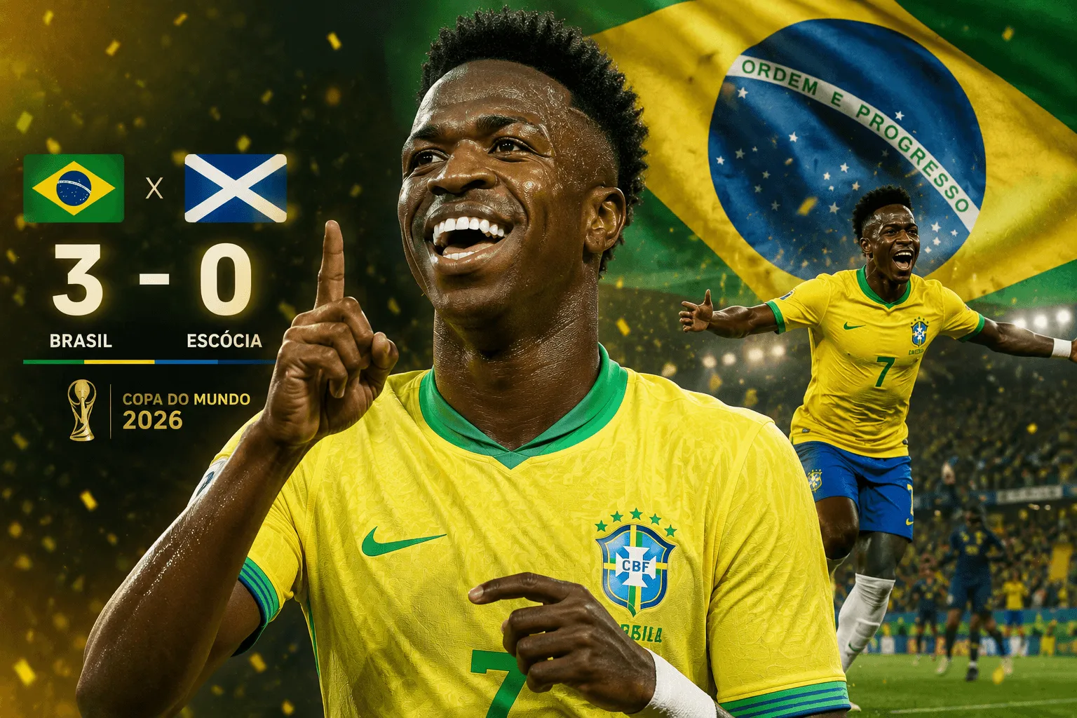 Brilho de Vini Jr.: “Imprensa mundial vê o Brasil revelar um novo protagonista”