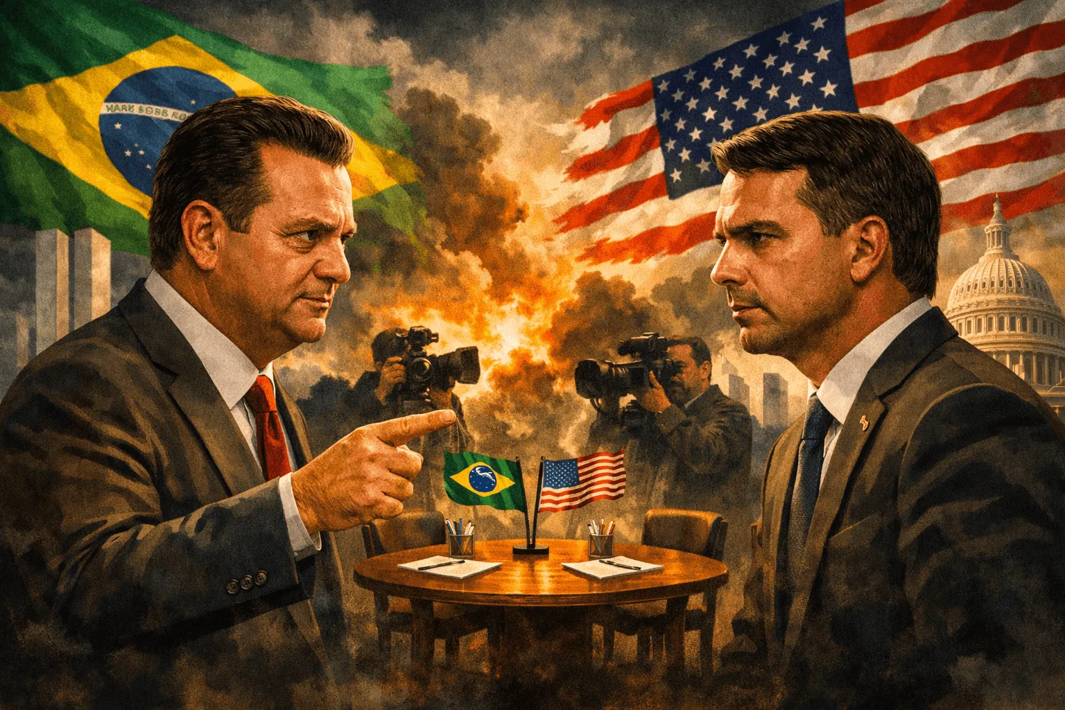 Kassab critica influência de Flávio Bolsonaro nos EUA: PSD vê desgaste e Lula aproveita brecha para reforçar soberania