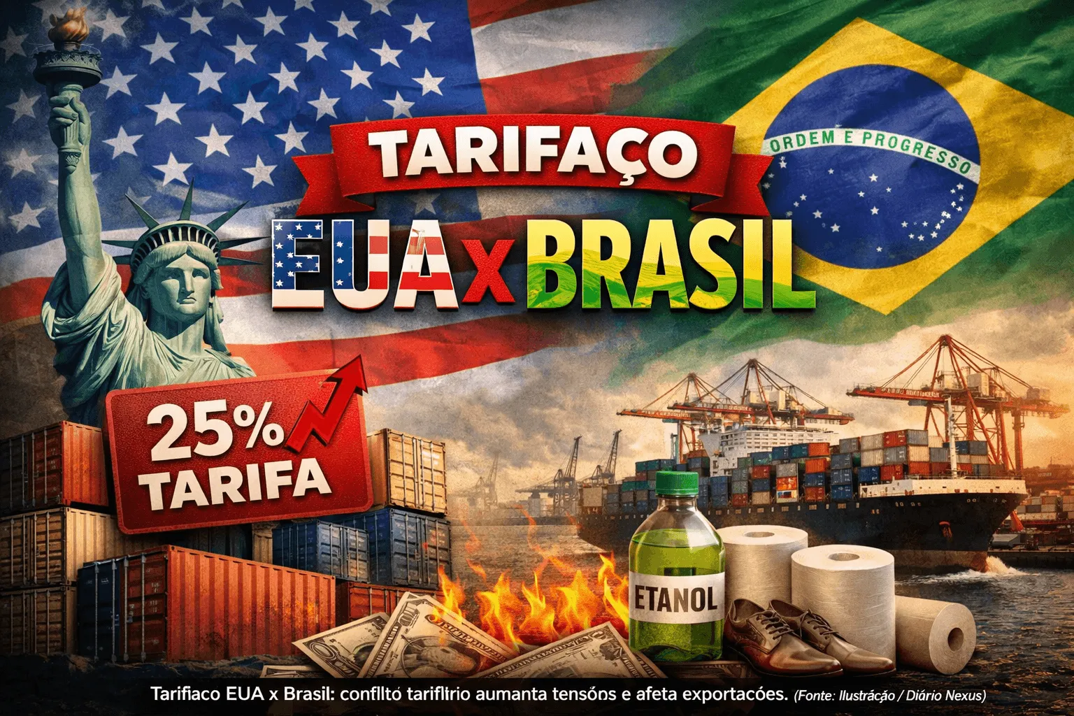 Tarifaço dos EUA contra o Brasil: disputa regulatória global reacende debate sobre trabalho forçado e protecionismo